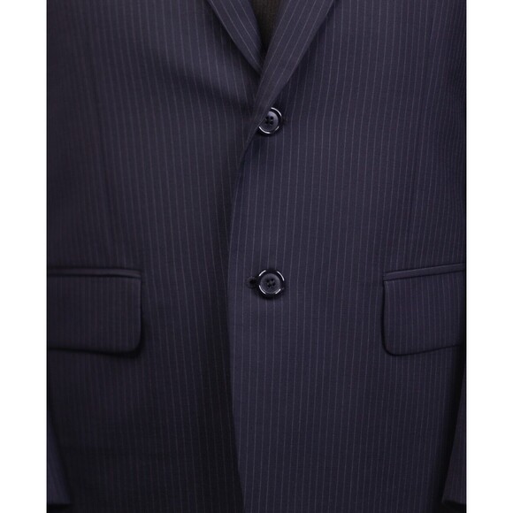 JOS A BANK Mens 38R BlUE Striped Wool Two Button Blazer/Suit Jacket Coat - Picture 7 of 12